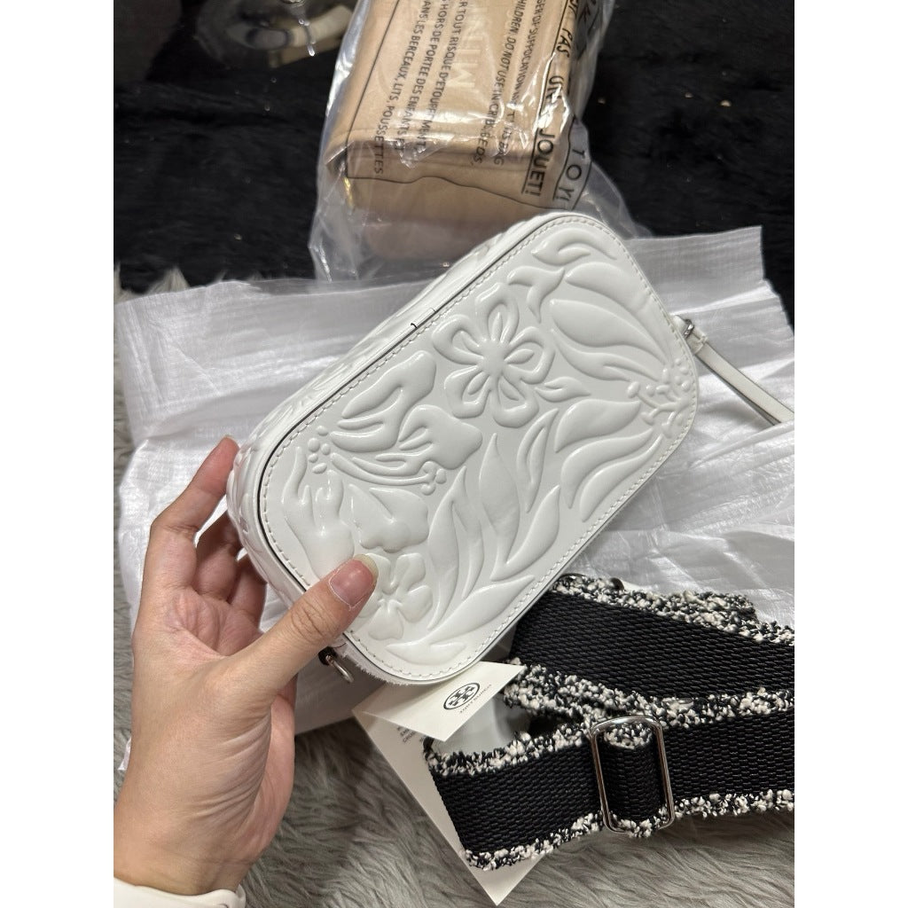 ORIG & IMPORTED NEW! CCH Tory Burch TB Bombe Miller White Bag