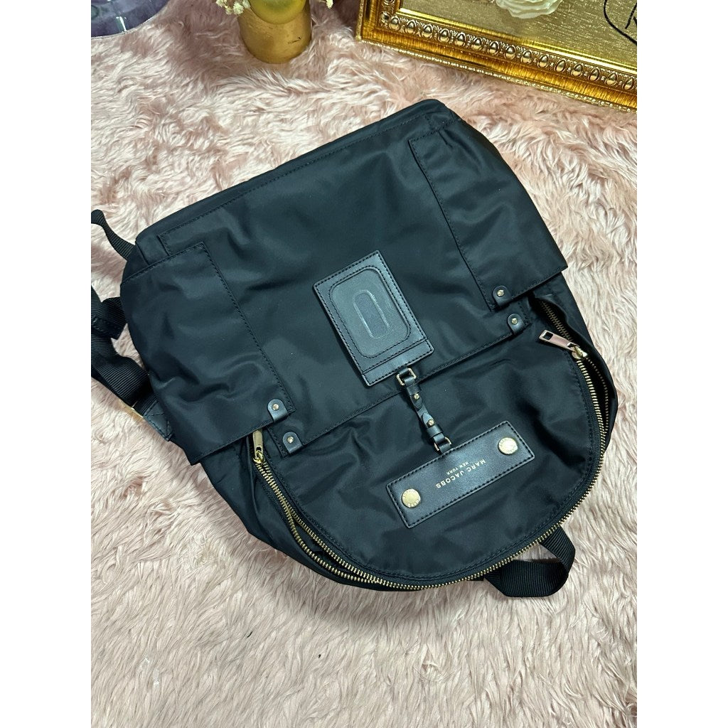 ORIG & IMPORTED Preloved MJ Preppy Nylon Backpack Bag Black
