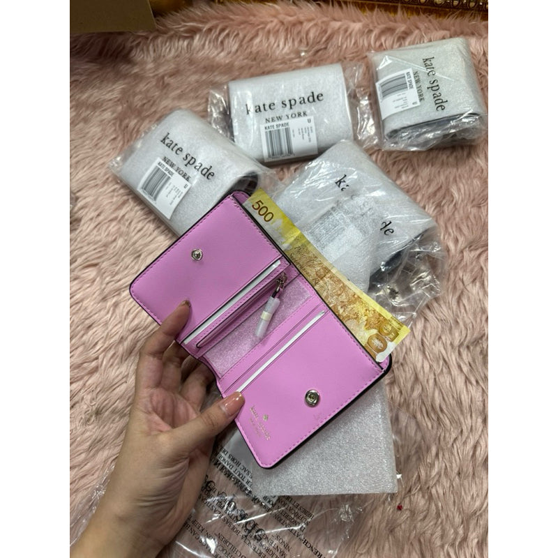 ORIG & IMPORTED KS Lena Small Bifold Wallet in Black Brown Pink Green Red