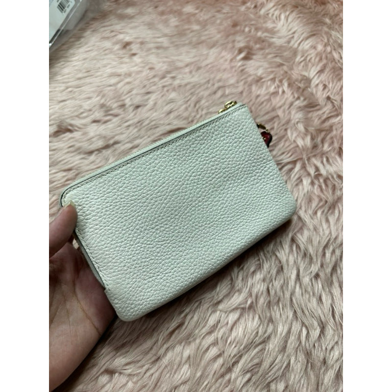 ORIG & IMPORTED CCH Medium Double Corner Zip Wallet In Red