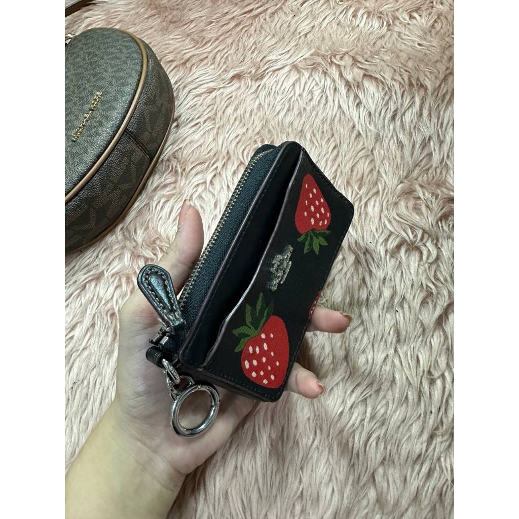 ORIG & IMPORTED Preloved CCH Multifunction Card Case Wallet With Wild Strawberry Print