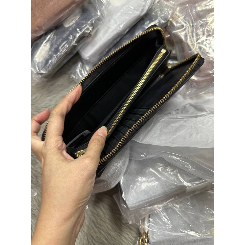 ORIG & IMPORTED MJ The Leather Continental Long Wallet Black Brown