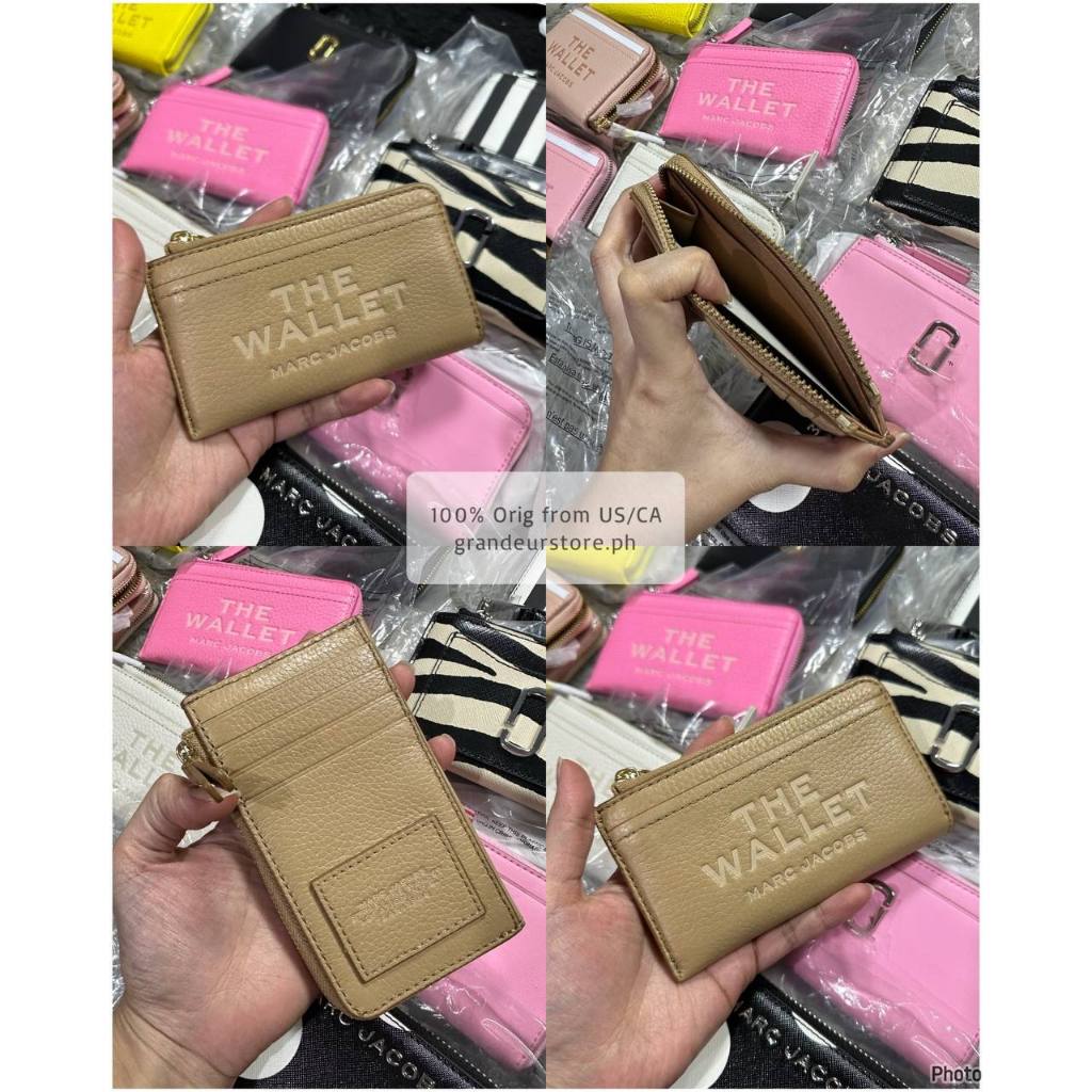 ORIG & IMPORTED MJ The Leather Top Zip Multi Card Slim Small Wallet