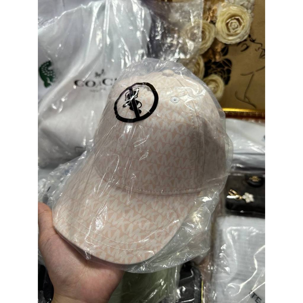 ORIG & IMPORTED MK Logo Print Organic Stretch Cotton Baseball Cap