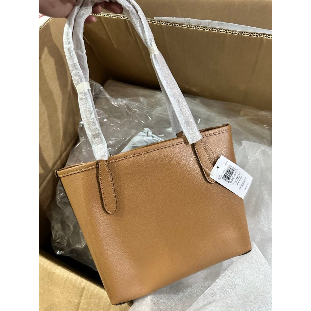 ORIG & IMPORTED CCH Small City Tote Bag Saddle Brown