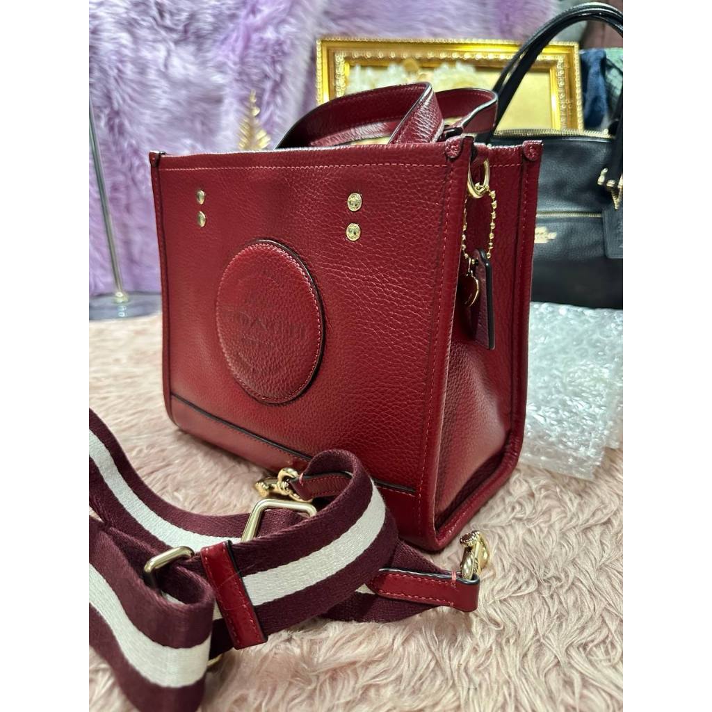 ORIG & IMPORTED CCH Dempsey Tote Bag 22 With Heart Charm Red Bag