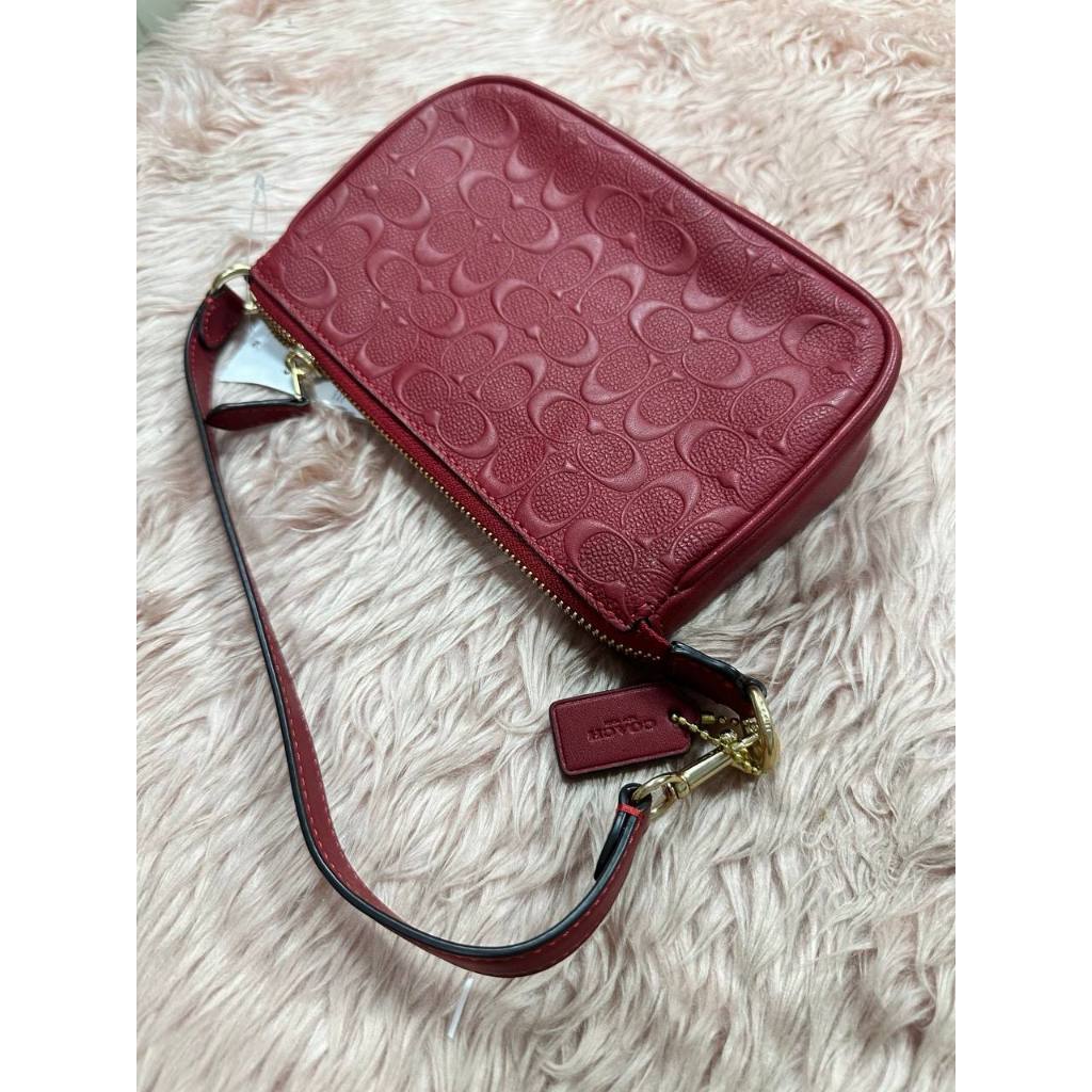 ORIG & IMPORTED CCH Nolita 19 Wristlet Small Red Signature Leather Bag