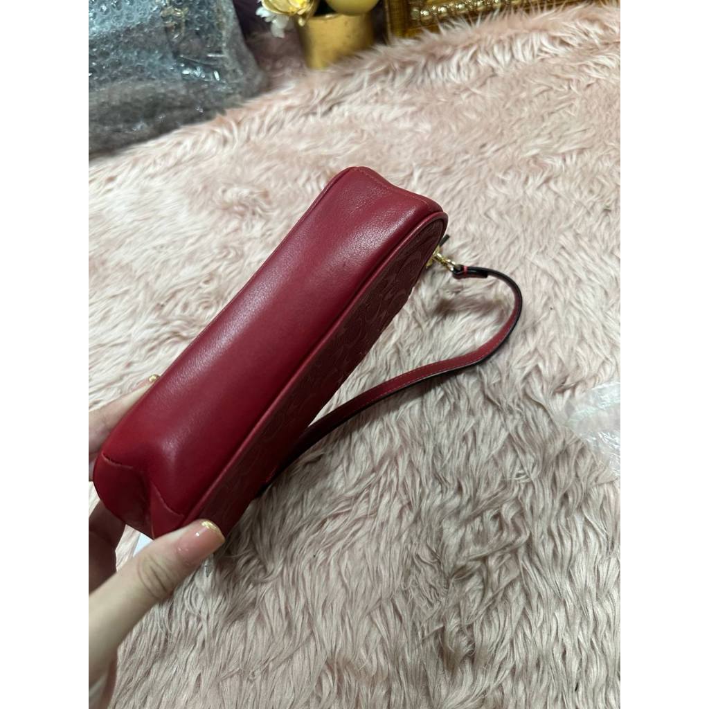 ORIG & IMPORTED CCH Nolita 19 Wristlet Small Red Signature Leather Bag