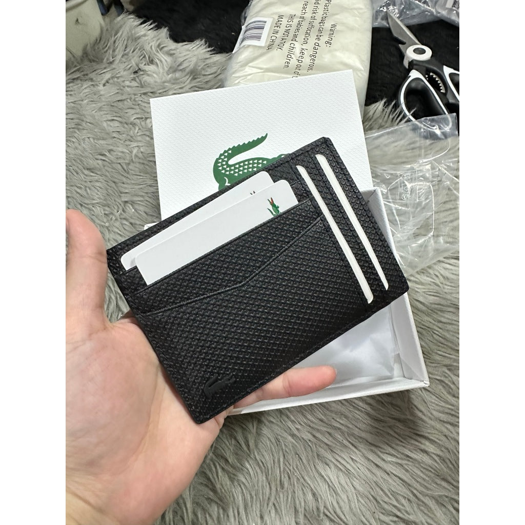 ORIG & IMPORTED LCT Men's Chantaco Leather Card Holder Wallet Black NH4120CE