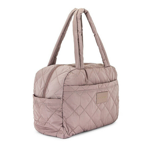 ORIG & IMPORTED MJ Quilted Nylon Small Weekender Travel Baby Bag Bark Pink