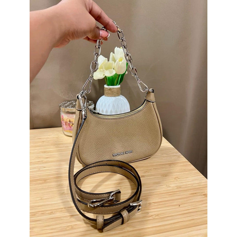 SALE! ❤️ ORIG & IMPORTED MK Cora Mini Zip Pouchette KiliKili Crossbody Bag Brown