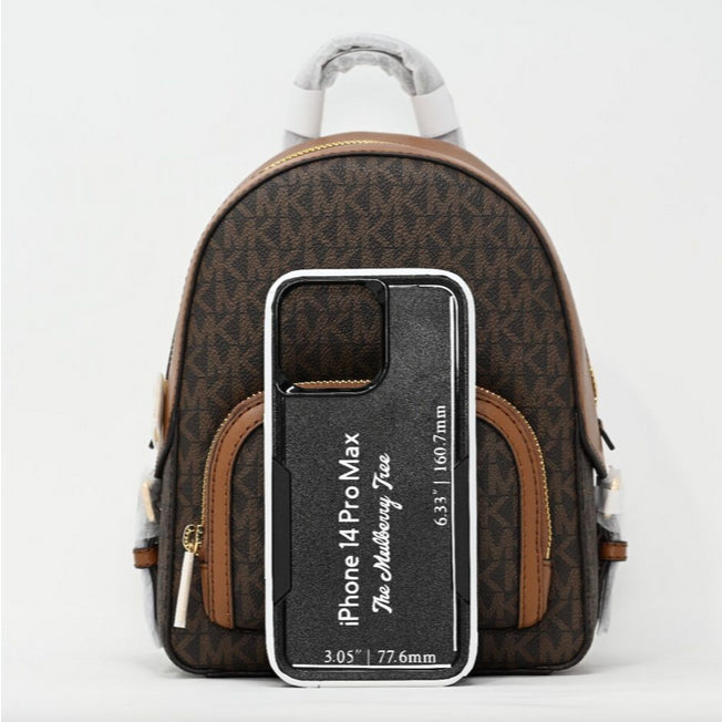 ORIG & IMPORTED MK Jaycee Mini Convertible Backpack Crossbody Bag Brown Black