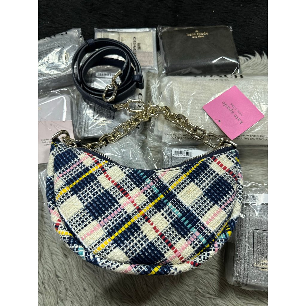 ORIG & IMPORTED KS Smile Tweed Small Crossbody Bag