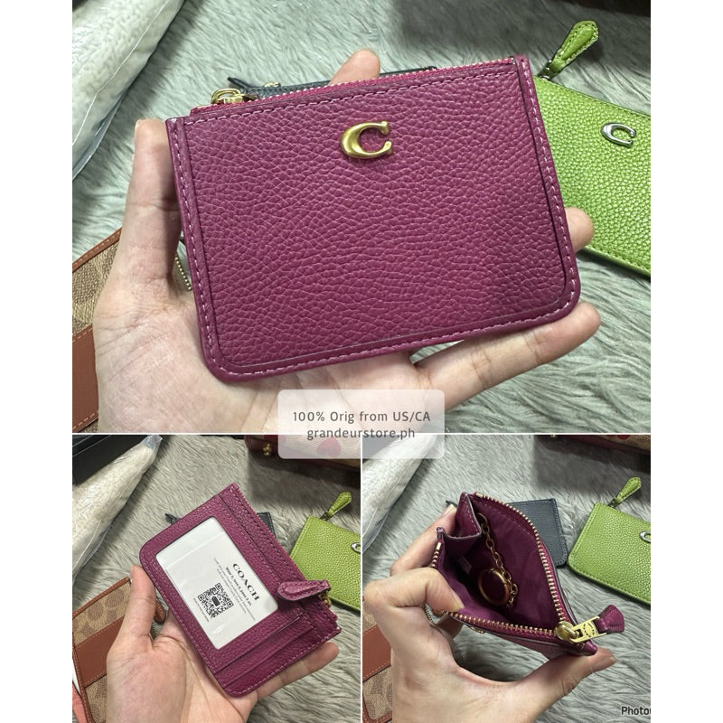 ORIG & IMPORTED Co@ch MINI SKINNY ID CASE CARD HOLDER SMALL WALLET - ORIG, US IMPORTED