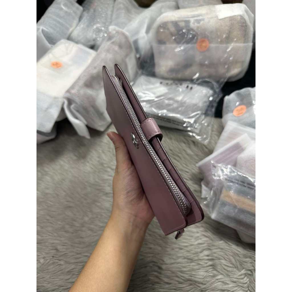ORIG & IMPORTED CCH Retail Essential Slim Long Wallet Green/Lilac