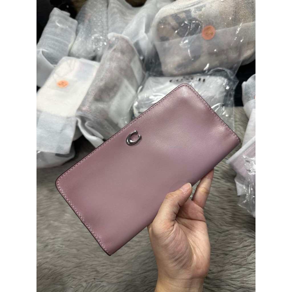 ORIG & IMPORTED CCH Retail Essential Slim Long Wallet Green/Lilac