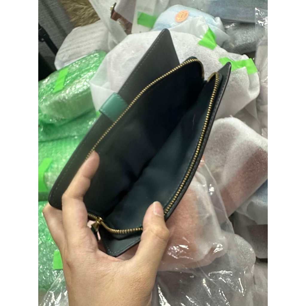 ORIG & IMPORTED CCH Retail Essential Slim Long Wallet Green/Lilac