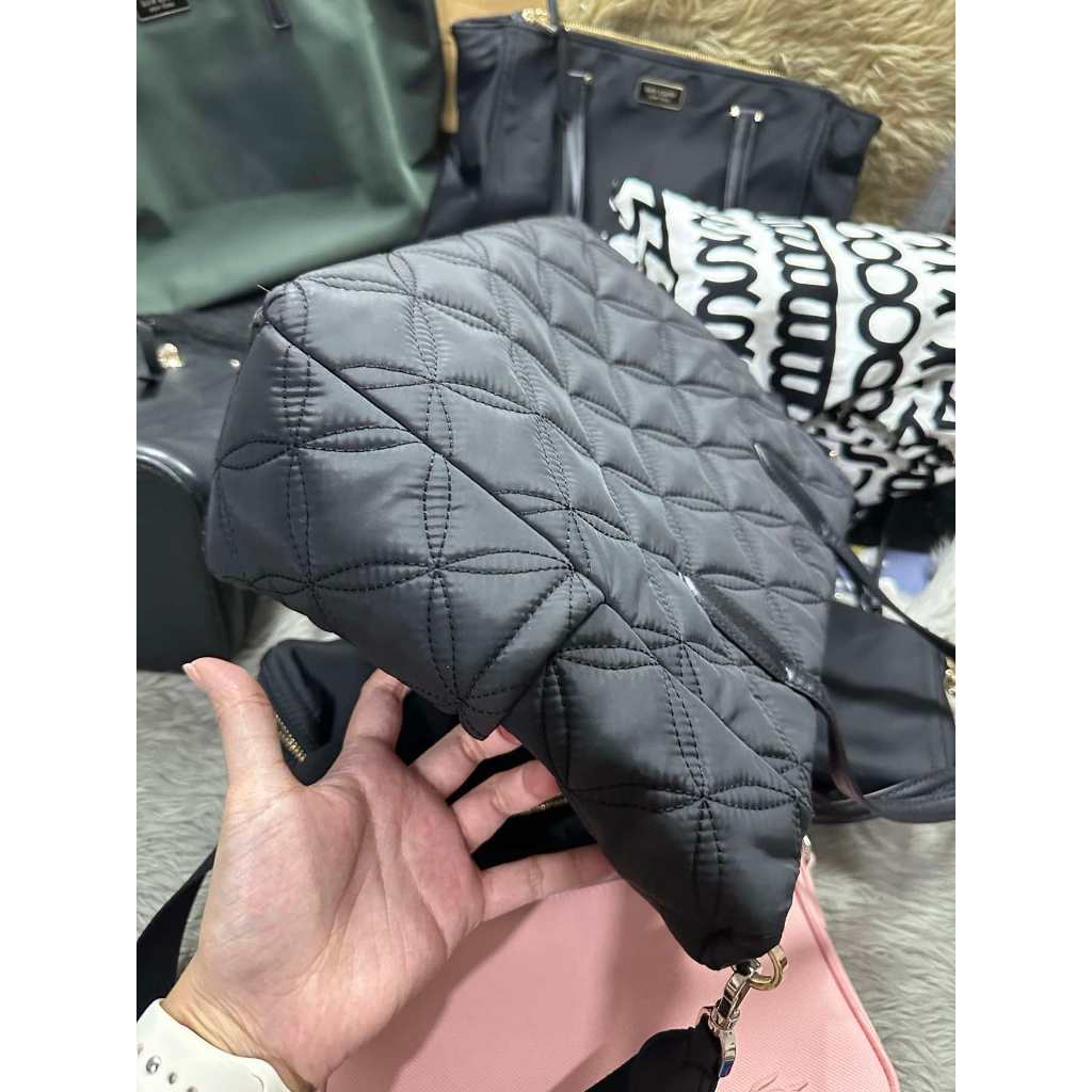 ORIG Preloved KS Chelsea Medium Satchel Nylon Black Bag