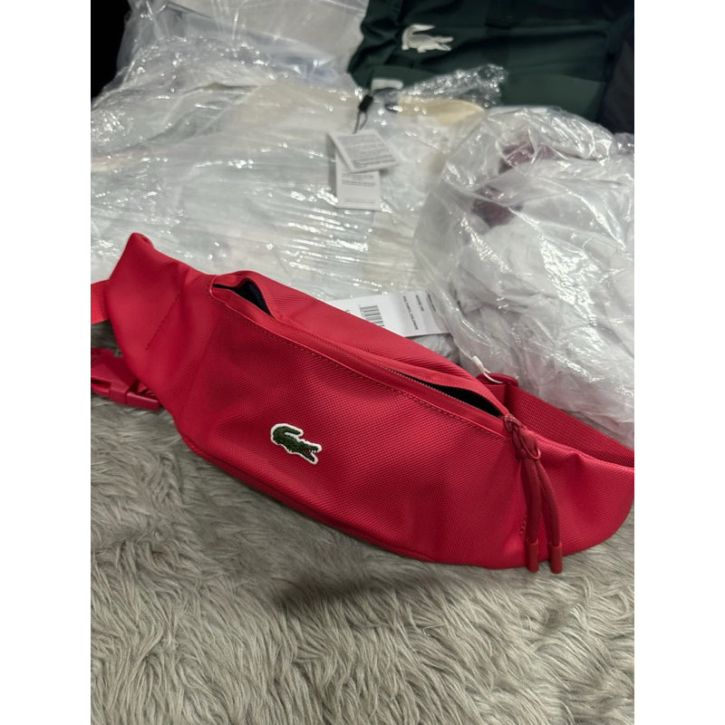 ORIG & IMPORTED LCT Unisex Red Black Small Belt Bag