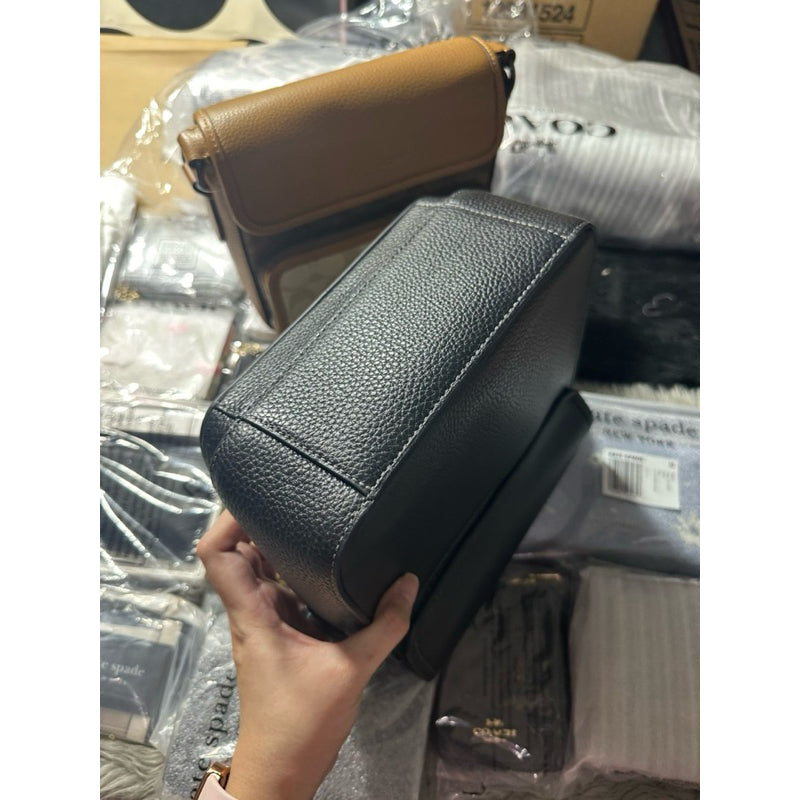 ORIG & IMPORTED CCH Sullivan Flap Crossbody Men's Bag in Plain Black