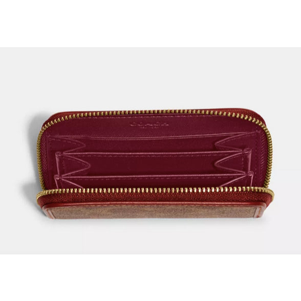 ORIG & IMPORTED CCH Retail Small Zip Around Card Case Wallet Brown/Tan