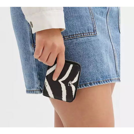 ORIG & IMPORTED CCH Retail Billfold Wallet With Zebra Print Black/White