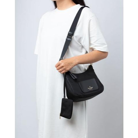 ORIG Preloved KS Chelsea Crossbody Nylon Black Bag with Pouch