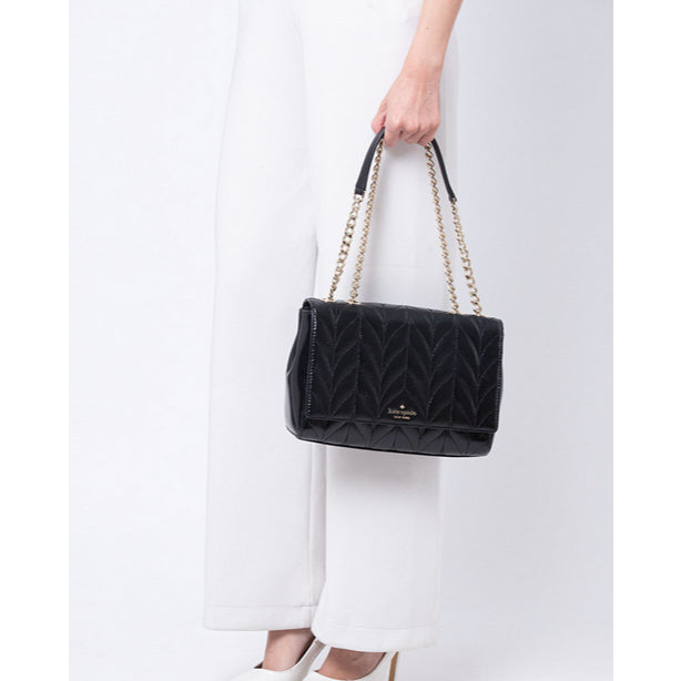 ORIG Preloved KS Medium Briar Lane Quilted Emelyn Black Bag