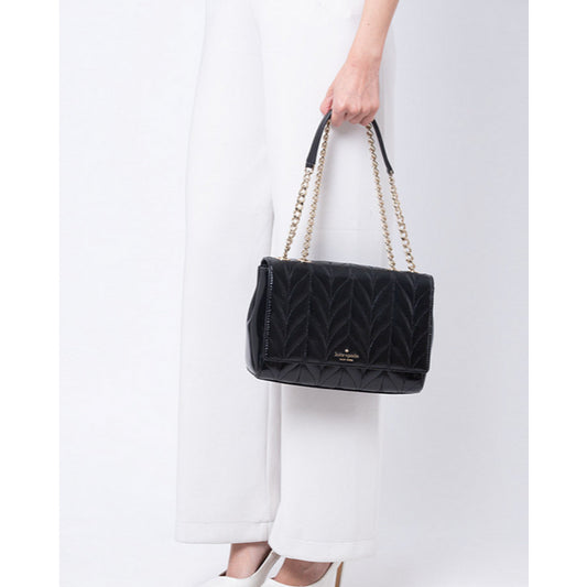 ORIG Preloved KS Medium Briar Lane Quilted Emelyn Black Bag