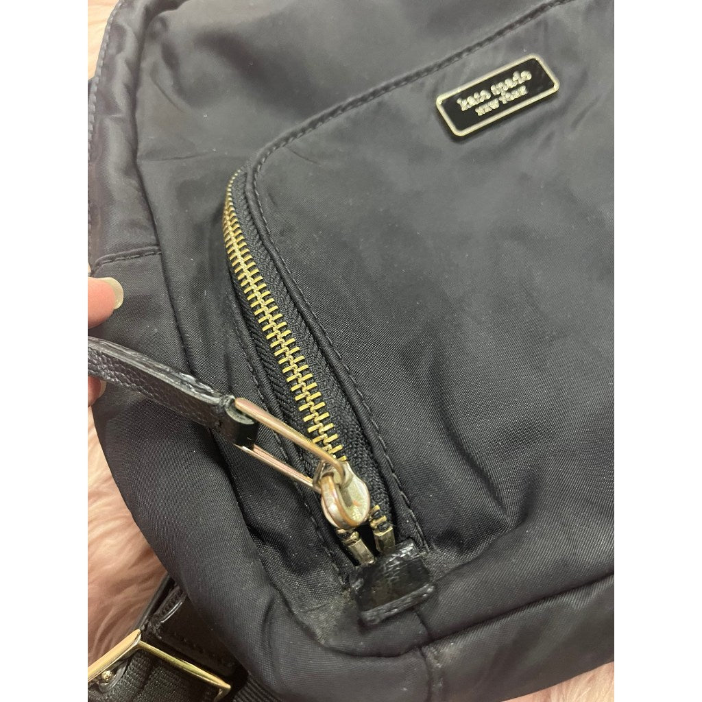 ORIG Preloved KS Dawn Medium Nylon Backpack Black Bag