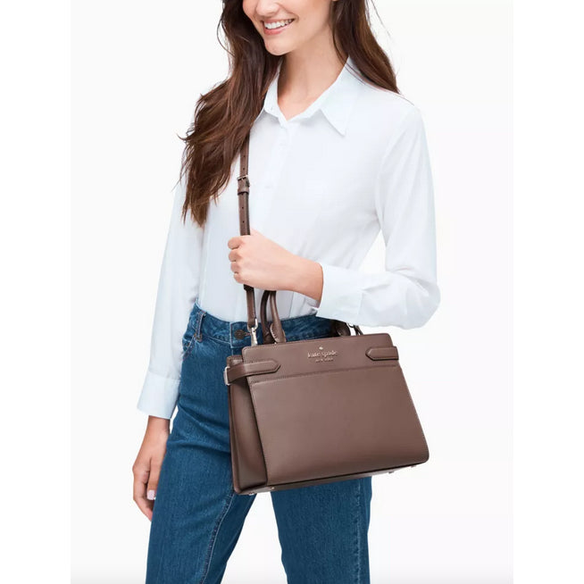 ORIG Preloved KS Staci Small Satchel Brown Bag