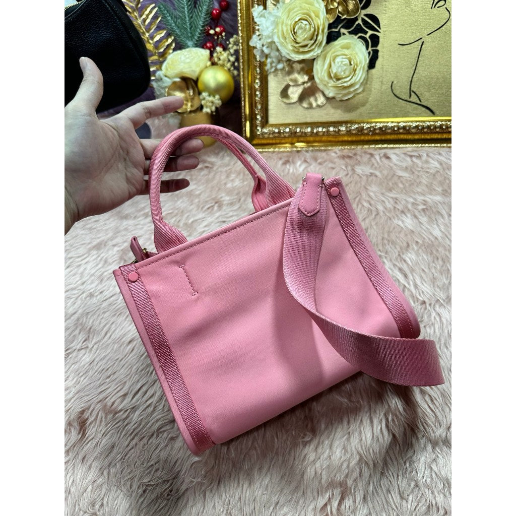 ORIG Preloved KS The Little Better Sam Nylon Mini Tote Pink Bag