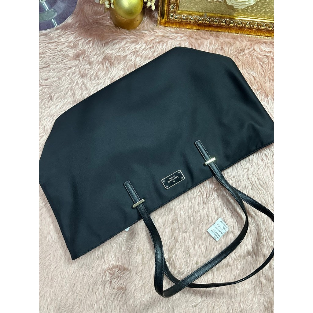 ORIG & IMPORTED KS Blake Avenue Margareta Large Nylon Tote Bag Black