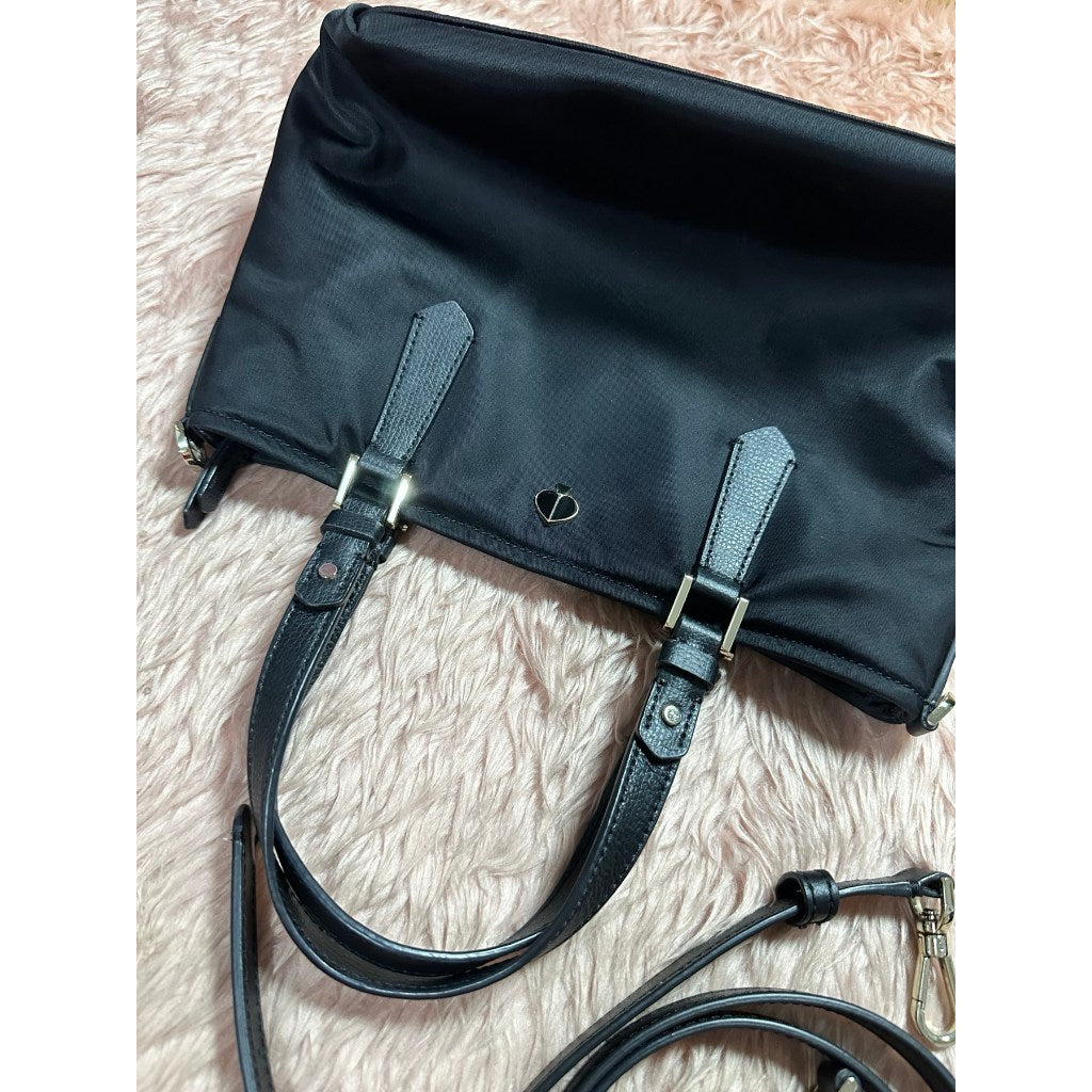 ORIG Preloved KS Retail Taylor Small Crossbody Tote Nylon Bag in Black