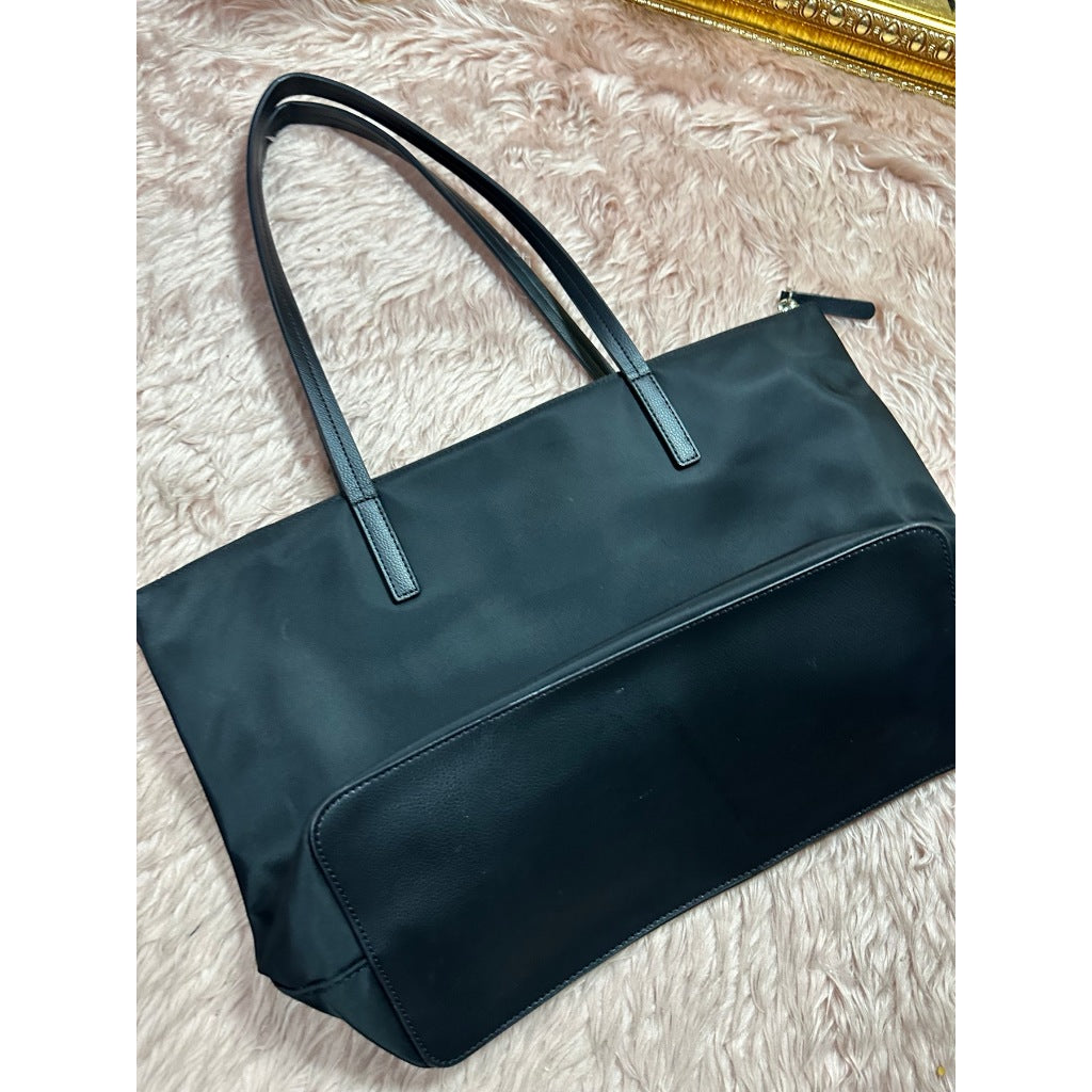 ORIG Preloved KS Kitt Nylon Medium Tote Black Bag