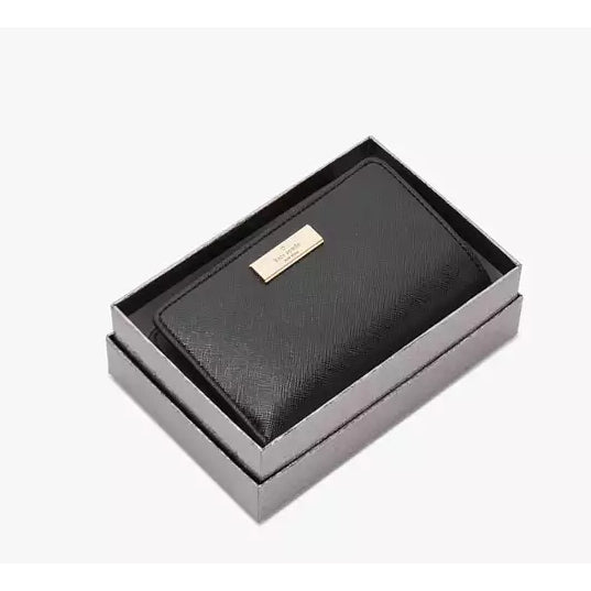 ORIG & IMPORTED KS Kenzie Boxed Medium Compact Wallet Black