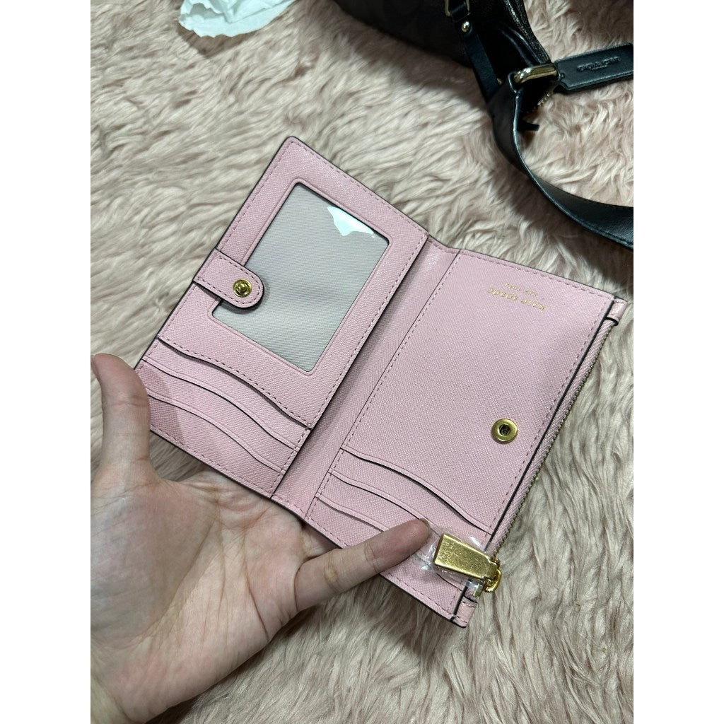 ORIG & IMPORTED KS Retail Morgan Small Slim Bifold Wallet Pink