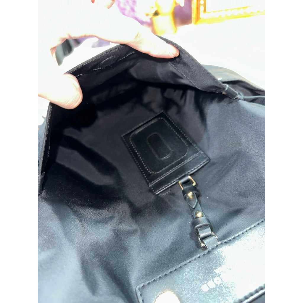 ORIG & IMPORTED Preloved MJ Preppy Nylon Backpack Bag Black