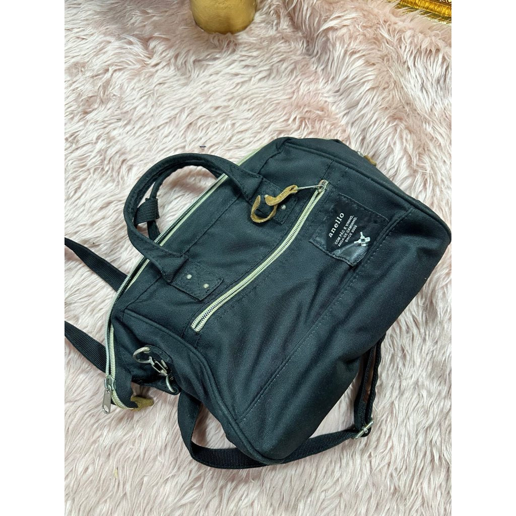 ORIG & IMPORTED Preloved Anello Black Bag