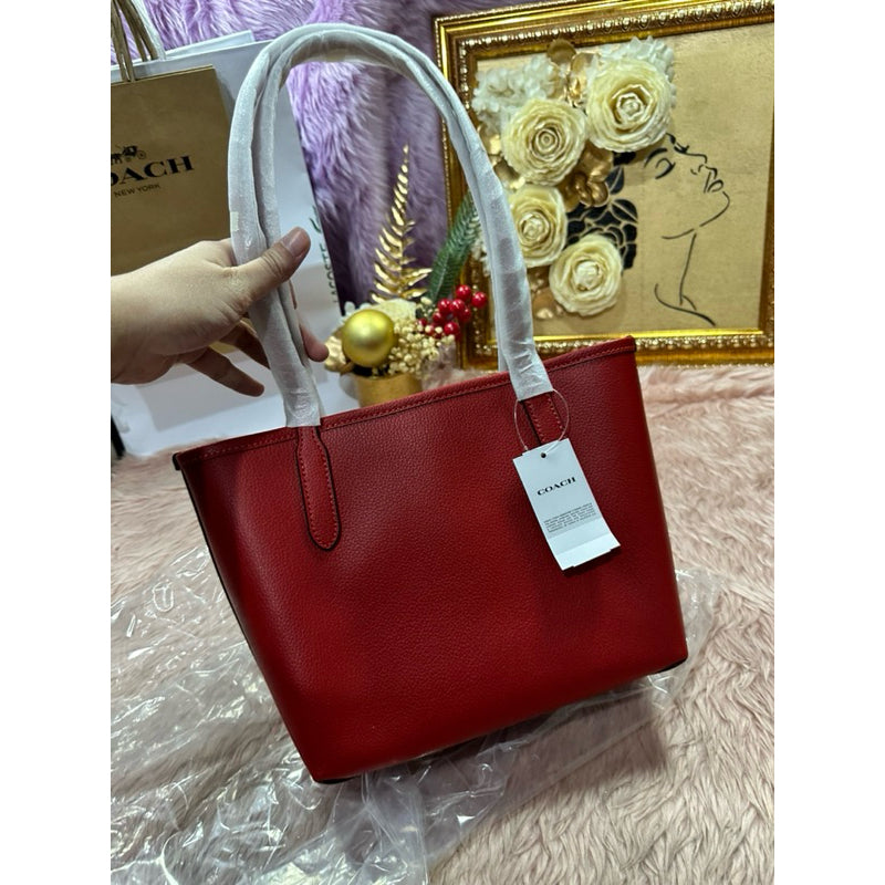 ORIG & IMPORTED CCH Small City Tote Bag Red & Brown