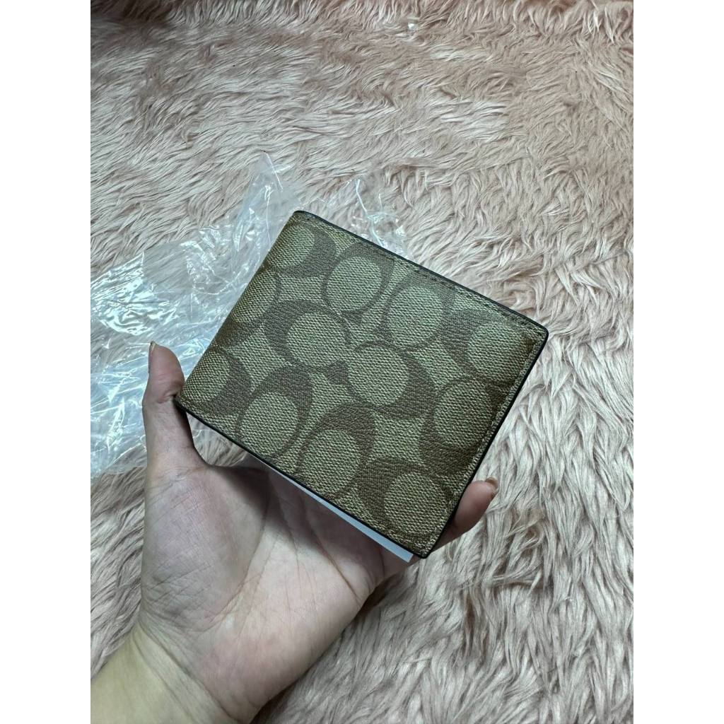 ORIG & IMPORTED CCH 3 in 1 Compact Signature Leather Tan Brown Men's Wallet