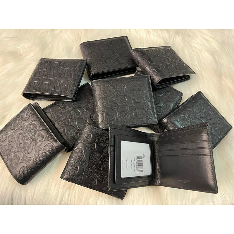 ORIG & IMPORTED CCH Compact Men Bifold Wallet Black/Brown