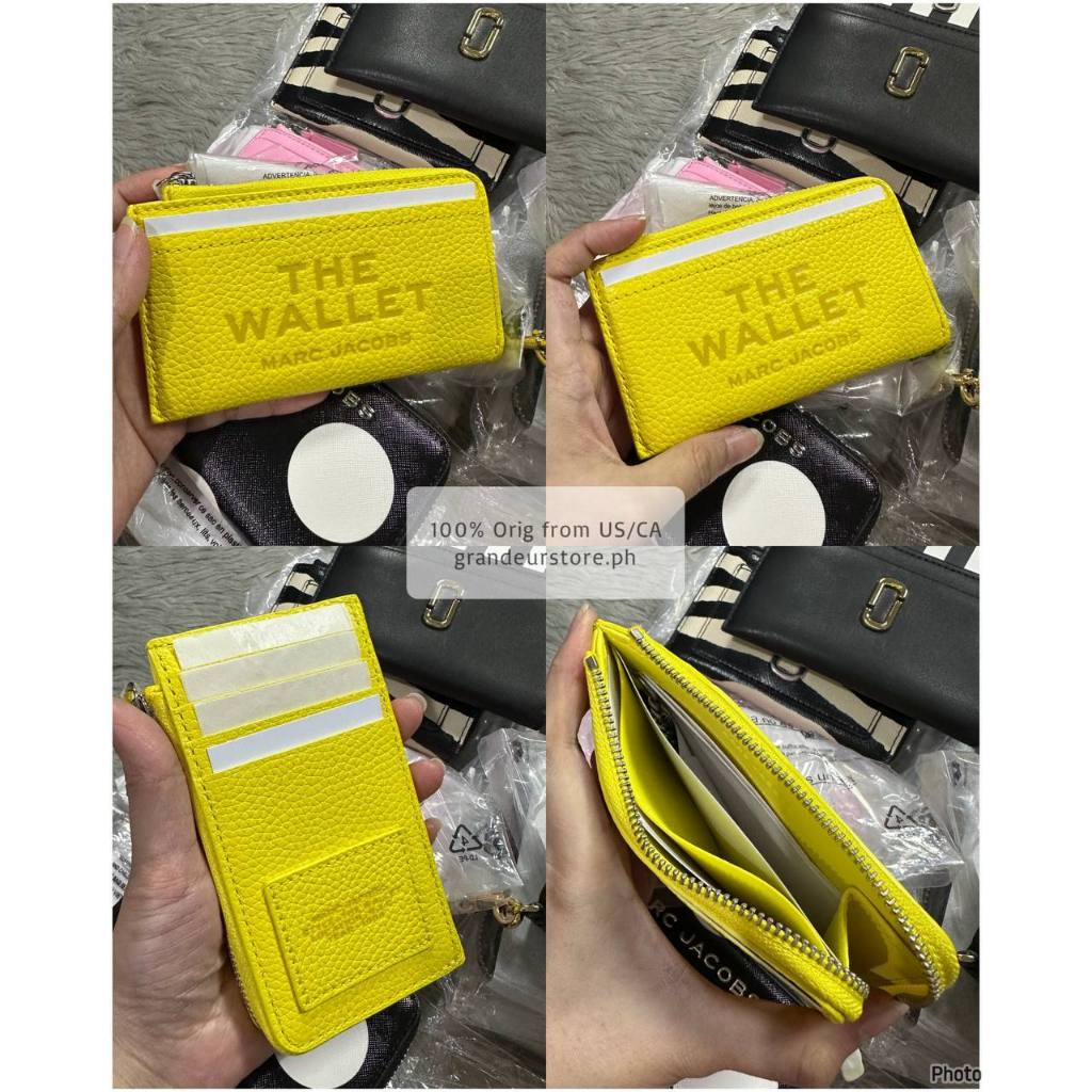 ORIG & IMPORTED MJ The Leather Top Zip Multi Card Slim Small Wallet
