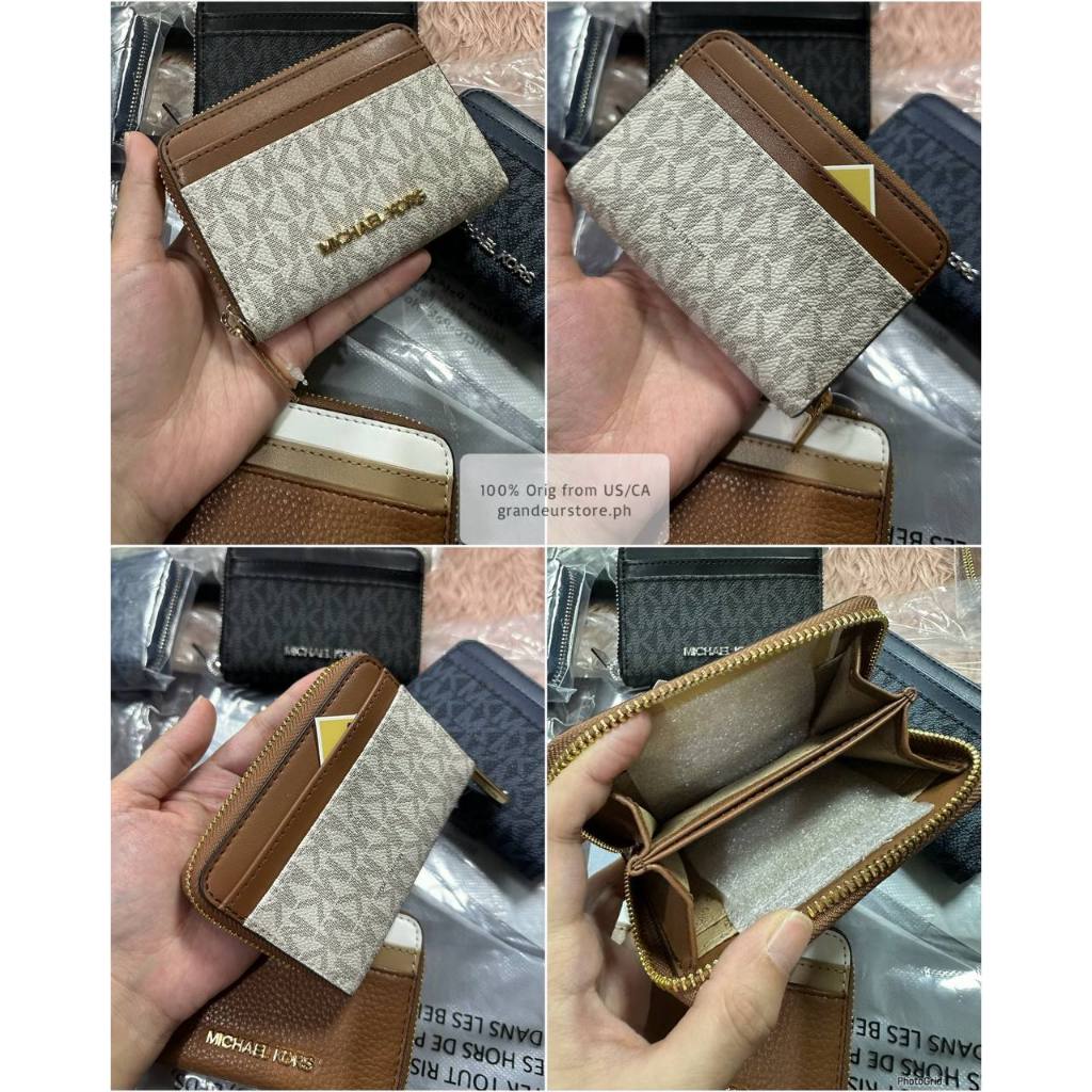 ORIG & IMPORTED MK Jet Set Travel Zip Around Card Case Small Coin Card Wallet
