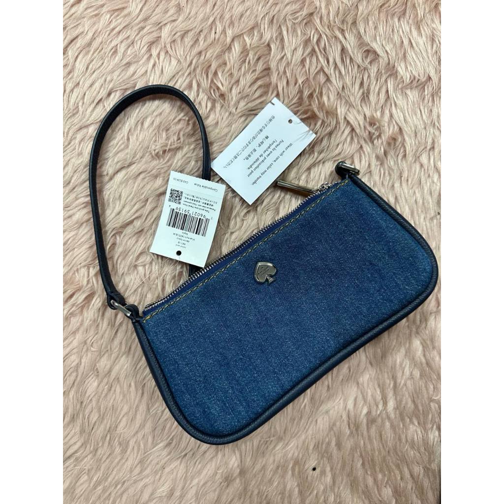 ORIG & IMPORTED KS Kayla Denim Convertible Wristlet Small Blue Bag