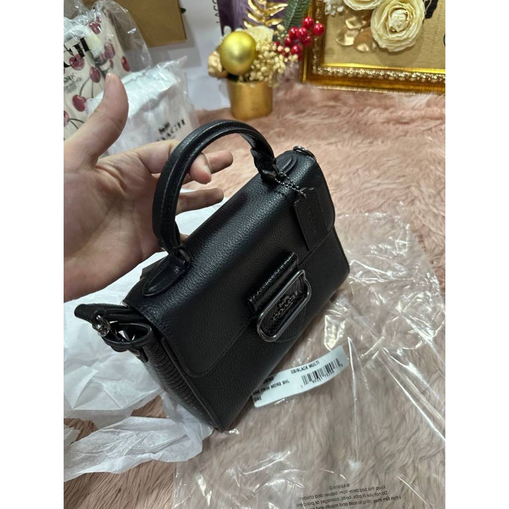 ORIG & IMPORTED CCH Morgan Top Handle Satchel Bag Black