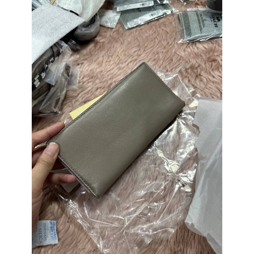 ORIG & IMPORTED MJ The Slim 84 Bifold Long Wallet Black Taupe