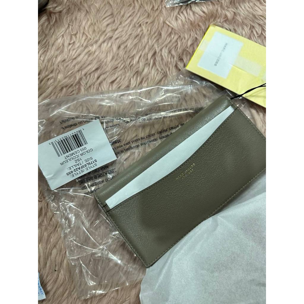 ORIG & IMPORTED MJ The Slim 84 Bifold Long Wallet Black Taupe
