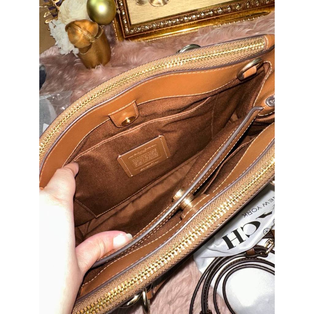 ORIG Preloved CCH Etta Carryall Large Khaki Brown Bag