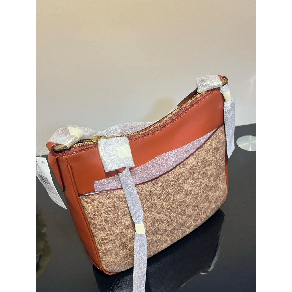 ORIG & IMPORTED CCH Retail Chaise Crossbody Bag In Signature Canvas Brown Tan